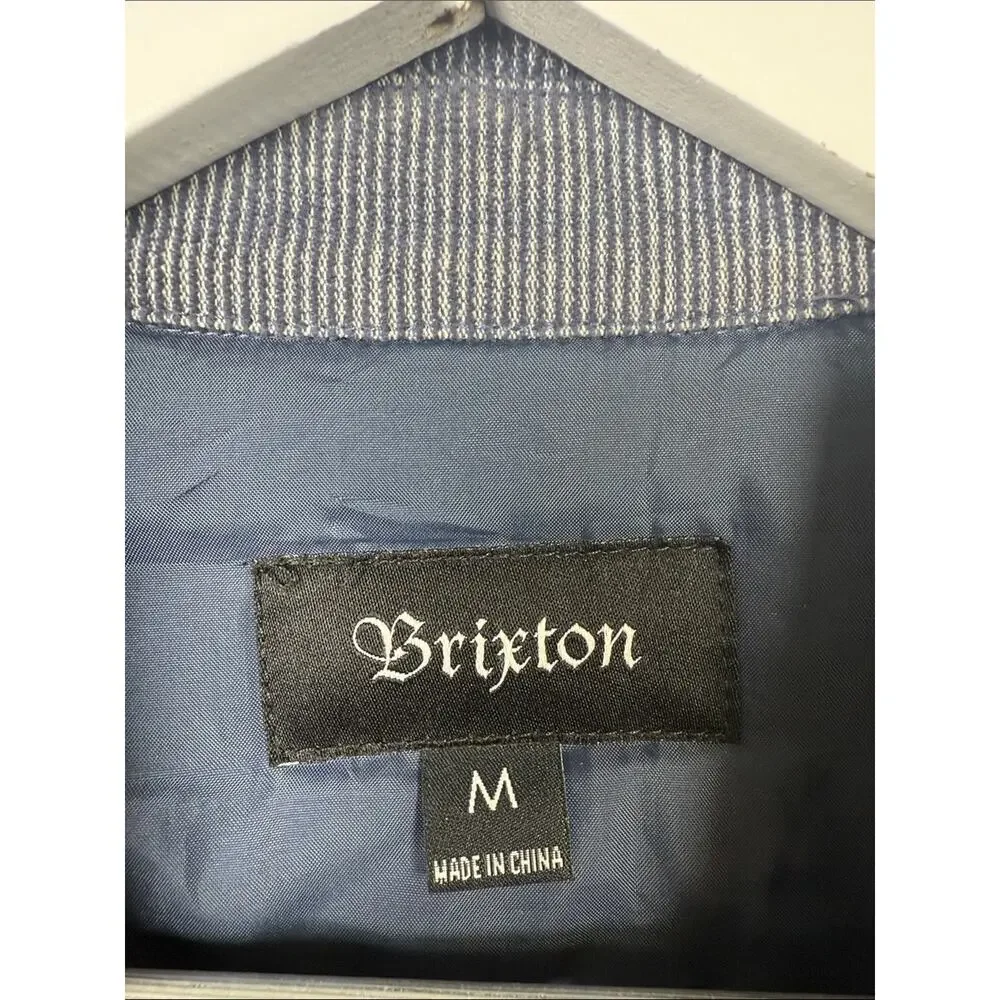 Brixton Men's Cass Tailored-Fit Quilted Jacket Shacket M-389 Sz M